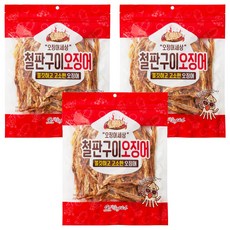 ojingeosesang 鐵板烤魷魚, 150g, 3包