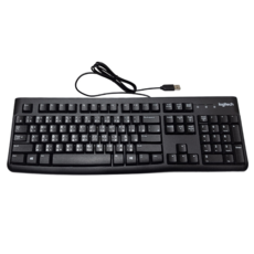 logitech 羅技 K120 有線鍵盤 USB, 黑色, YU0042, 深凹式