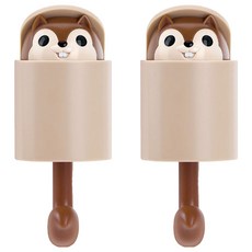 The Living 問候松鼠掛鉤, 棕色, 2個