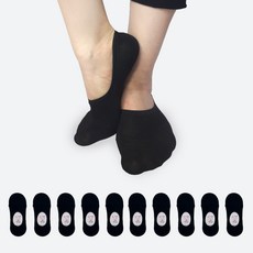 에이원 여성용 실속형 무지 페이크 덧신 10켤레
