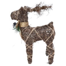 JUST HOME 聖誕派對麋鹿擺飾 50cm, 840-22B, 1個