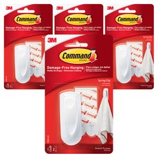 코맨드 3M 스프링 클립 17005, 4개