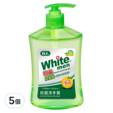 白人 抗菌洗手露 - 抗菌配方、溫和不刺激、清新柑橘香氛, 500ml, 5件