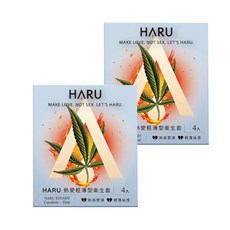 HARU 含春 STEAMY THIN 熱愛輕薄型衛生套 53mm, 4個, 2盒