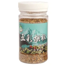 Longyes 隆一 五彩胡椒調味鹽 140g 喜馬拉雅山玫瑰鹽添加, 1罐