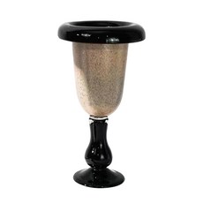 快豹 Moyu侘寂莫玻璃花瓶 QL87A, 黑色, 1個