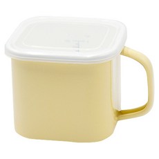 單耳方形附蓋琺瑯鍋, 13.7cm, 1個