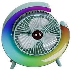 Kolin 歌林 七彩夜燈風扇 6.5吋, KF-DL4U29, 顏色隨機