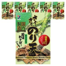 야마에이 사쿠사쿠 노리텐 와사비맛 김스낵, 70g, 6개