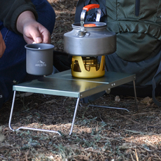 따봉오빠 캠핑 경량 미니 접이식 테이블, 카키