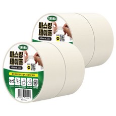 Skora 遮蔽膠帶 白色 48mm x 15m, 4個