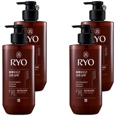 려 흑운 볼륨 모근강화 탈모증상완화 샴푸 우디향, 480ml, 4개