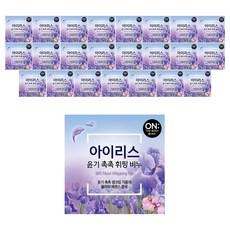 온더바디 플라워 휘핑 비누 아이리스, 90g, 24개입