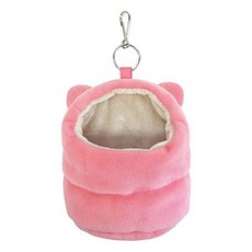 MARUKAN 小動物保暖吊窩 可愛寵物睡袋, 粉色, 1個