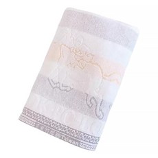 OK-PO-LO 好馬牌 MIT吸水浴巾 70cm x 140cm 100%純棉, 顏色隨機, 1條