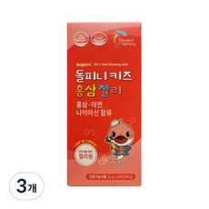 孩童紅蔘果凍條 10條入, 3盒, 200g