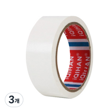 다다 고점도 강력 면 테이프 40mm x 20m, 흰색, 3개