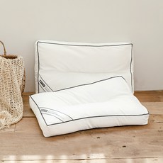 The Zari 奈米護理防蟎羽絨填充立體頸椎枕芯, 白色