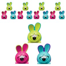 마패드 크록크록 토끼 연필깎이, 랜덤발송, 15개