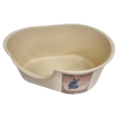 TRENY 加寬開放式貓砂盆 奶茶色, 58 x 41 x 25cm, 1個