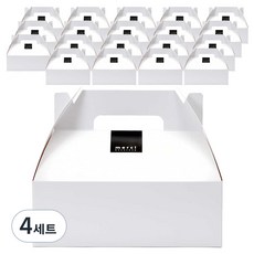 indi.k 大型手提盒 20入 + Merci 現代風貼紙 20入, 4套, 白色+黑色