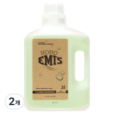 Hohoemi 蘋果薄荷 嬰兒衣物柔軟精 萊姆香 正裝, 3L, 2個