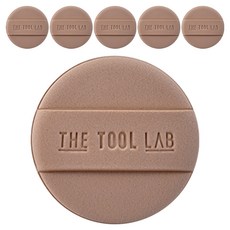 더툴랩 롱래스팅 텐션 퍼프 촉촉 라운드, 모카, 6개