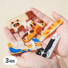 Myomyami 字母貓咪鑰匙圈迷你尺5件組, MMM4066, 3套