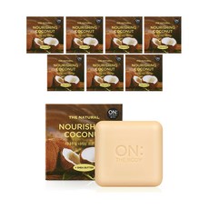 온더바디 더내추럴 너리싱 비누 코코넛향, 90g, 8개