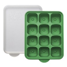 Jam Muk 韓國製多功能副食品矽膠盒, 1個, 綠色 12格