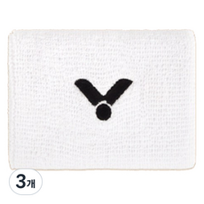 빅터 롱 스포츠 리스트 배드민턴 아대 손목 보호대 SP-123, 화이트, 3개