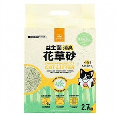 DOG CAT STAR 汪喵星球 益生菌消臭豆腐貓砂, 2.7kg, 1袋, 迷迭花草香