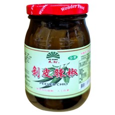 HO SONG 禾松 全素剝皮辣椒, 450g, 1瓶