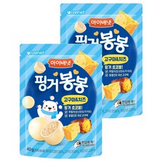 아이배냇 핑거봉봉 과자, 혼합맛(고구마/치즈), 40g, 2개