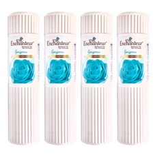 Enchanteur 艾詩 香氛爽身粉 玫瑰晚香玉 藍色 200g, 4瓶
