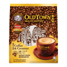 OLDTOWN WHITE COFFEE 舊街場白咖啡 咖啡&奶精 即溶咖啡飲品, 25g, 15條, 1袋