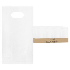 comet 透明素色PE塑膠購物袋, 1個, 100入