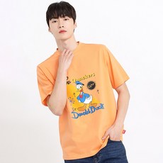 홀하우스 도날드덕 FLASH 통기성 반팔 티셔츠 HM2TSU107