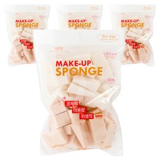 주트 소프트 터치 조각 퍼프 38p, 혼합색상, 4개