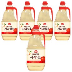 해표 사과식초, 1.8L, 5개
