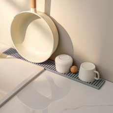 SUNUSE 家居廚房矽膠墊, 1個, 灰色