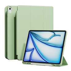 요거 아이패드 케이스 애플펜슬 수납 실리콘 태블릿 PC 스마트 커버, 라이트그린, 1개