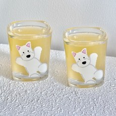 Daparang 可愛朋友們 咖啡師量杯 玻璃杯 盎司杯 60ml HJ0317, 1號, 2個