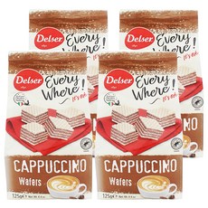 卡布奇諾威化餅, 4包, 125g