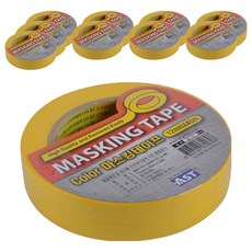 M系列 彩色遮蔽膠帶 12mm x 40m, 黃色, 10入