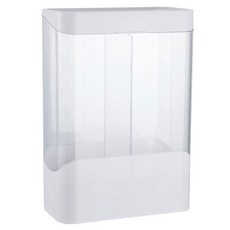 요고모지 심플 무타공 종이컵 디스펜서 2구, 투명, 1개