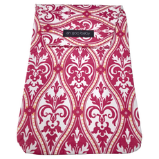 ah goo baby多用途收納包,內裡為防水材質,可容納多片尿布及濕巾, 17.5cmx26cm, 氣質桃粉