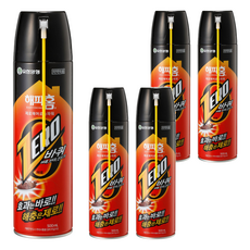 해피홈 제로 에어로솔 파워 살충제 바퀴용, 500ml, 5개