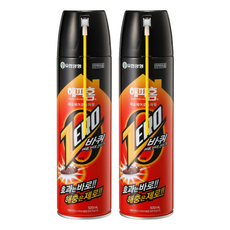해피홈 제로 에어로솔 파워 살충제 바퀴용, 500ml, 2개