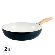 실바트 IH 인덕션 에코세라믹 프라이팬, 24cm, 2개